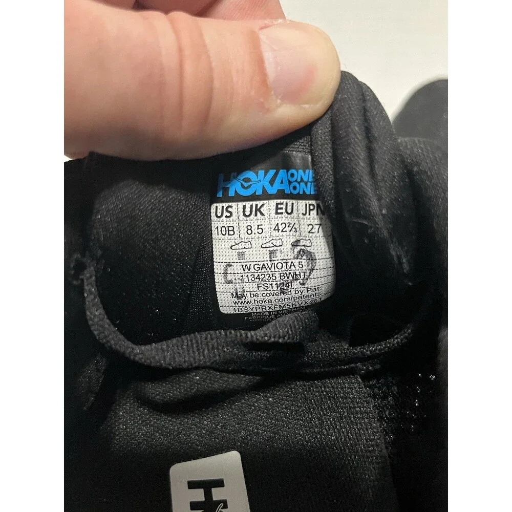 Hoka One One Gaviota 5 Shoes Women’s Size 10B Black Running Max Cushion Sneakers